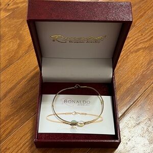 Ronaldo designer jewelry gold bracelet.